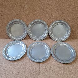 A Grassmayr Vintage Bayern German Pewter Trinket Dishes Set Of 6
