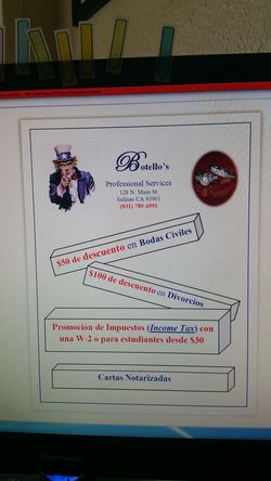 Promoción de Impuestos (Income Tax)