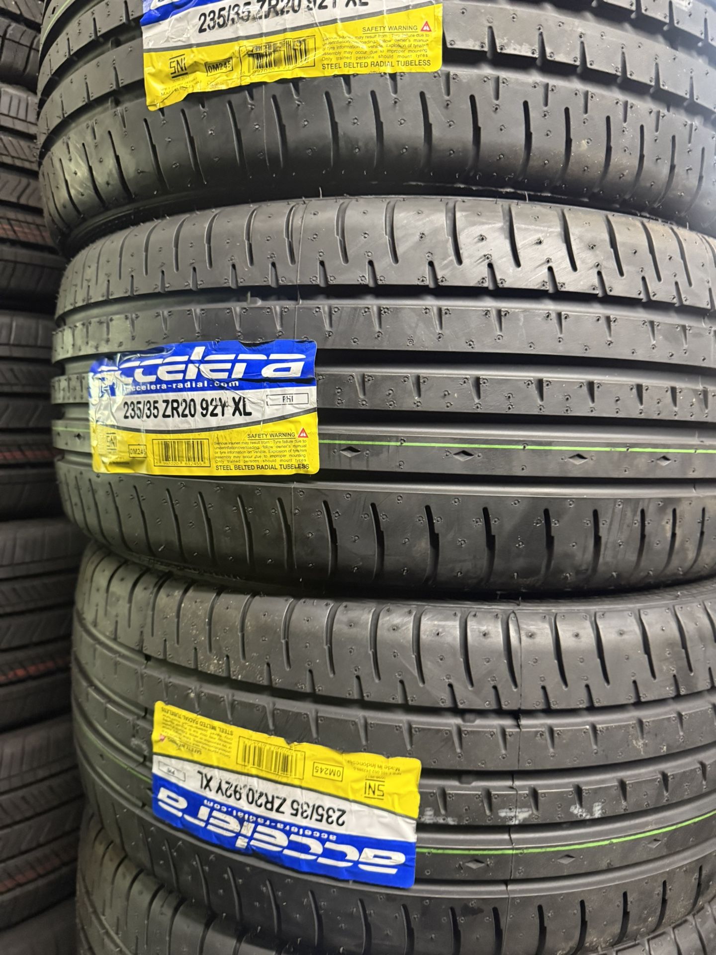 235/35/20 Accelera 4 New Tires Installed And Balanced 40,000 Miles Warranty