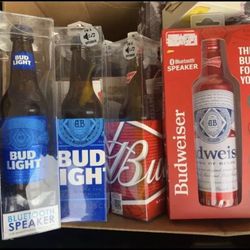 Budweiser Or Bud Light Bluetooth Speaker New In Box- More Than One Available- Great Gift