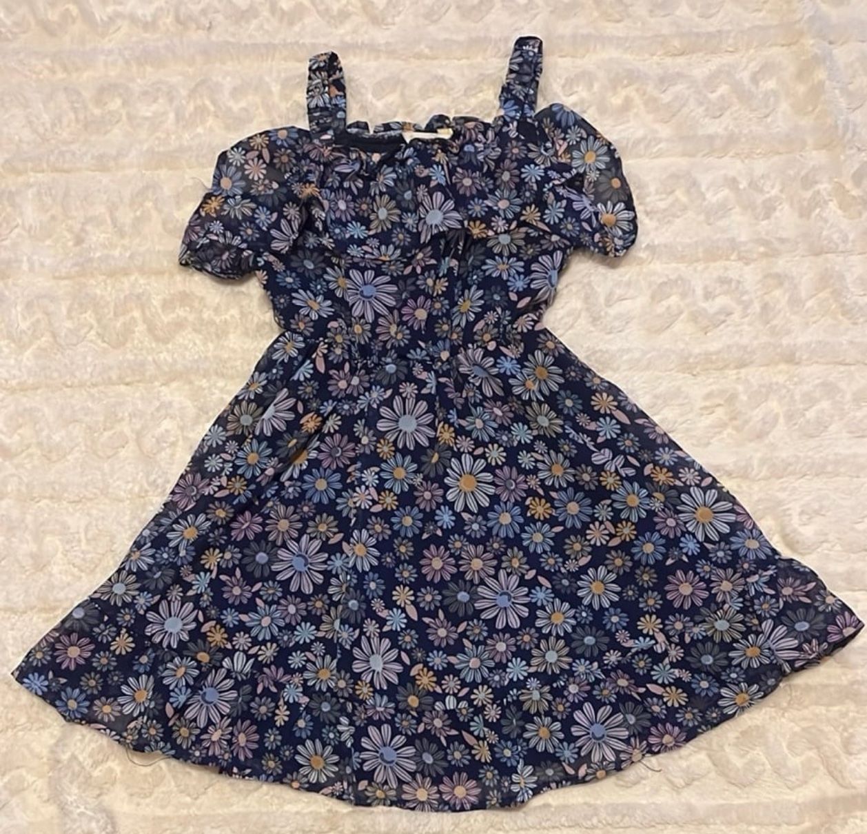 Emma & Elsa Floral Girls Dress Size 6X