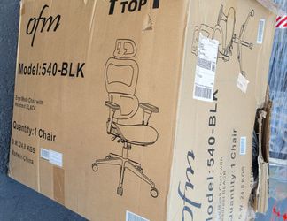 New OFM Core Collection Model 540 Ergo Mesh High Back Chair With Headrest Black Chrome for Sale in Garden Grove CA OfferUp