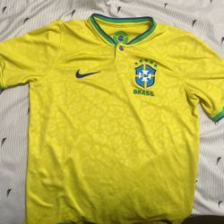 Boys Brazil Jersey Size Large 