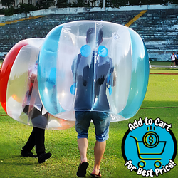 1PC Kids Inflatable Bubble Ball, Blue