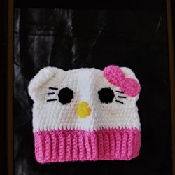 Hat Hello kitty Hand made For Girls