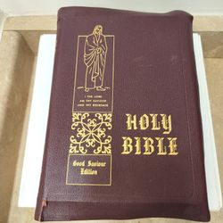 MINT INSIDE! 1957 King James Bible - Good Saviour Edition - Tissot Illustrations