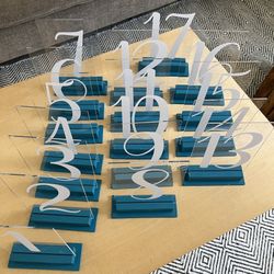 Table Numbers Wedding 