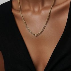 Cadena Estilo Torzal Oro 10K