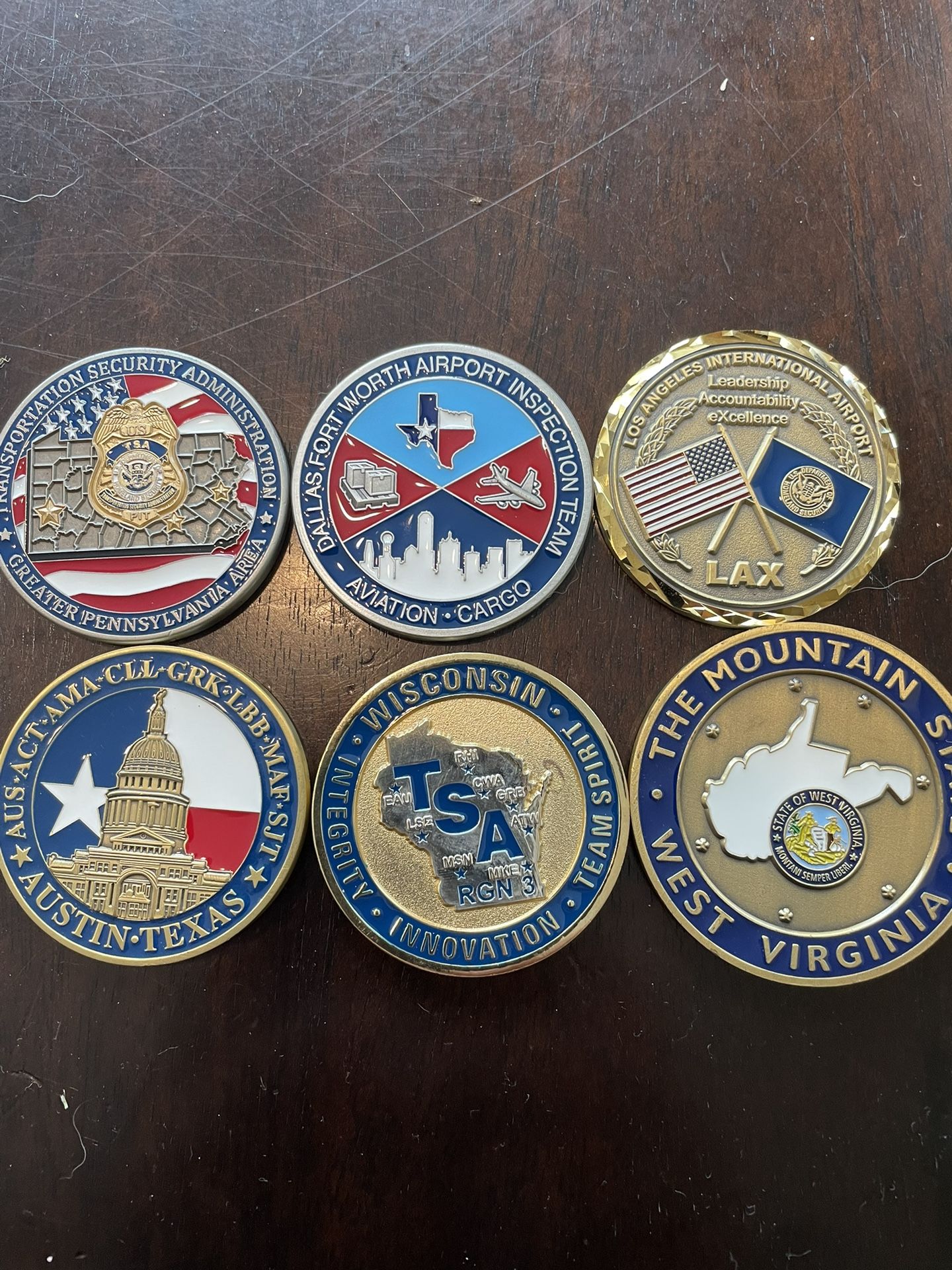 TSA/HSI/ FAM Challenge Coins.