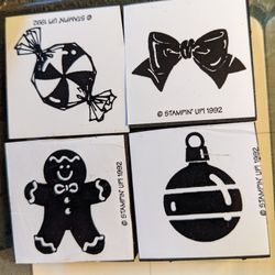 Stampin Up, Christmas Bulb Mini, Four-piece Ink Stamps, Christmas