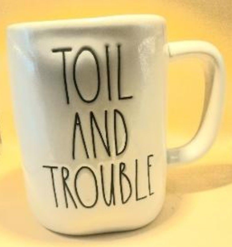 Rae Dunn Artisan Collection By Magenta Toil And Trouble 18oz Ceramic Coffee Mug
