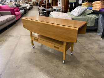 Mid-Century Hickory Rolling Sofa/Dining Table
