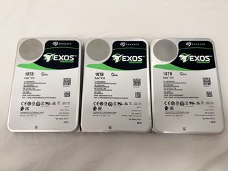 Seagate Exos x18 18TB  Enterprise HDD Hard Drive - Internal - SATA