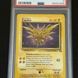 1999 POKEMON FOSSIL ZAPDOS