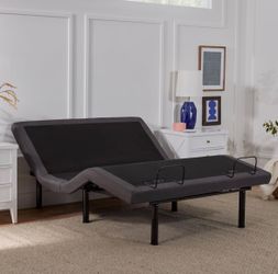 Queen size adjustable bed frame w/ remote and dual side USB ports