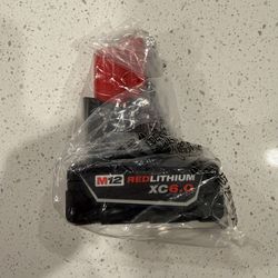Brand new Milwaukee M12 6.0 ah battery and charger