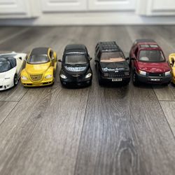 Diecast cars 1/18 lot of 6 cars asking 30 dollars for all of them 