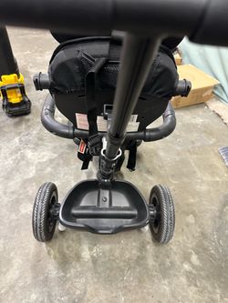 Black Baby Stroller with Harness and Tray