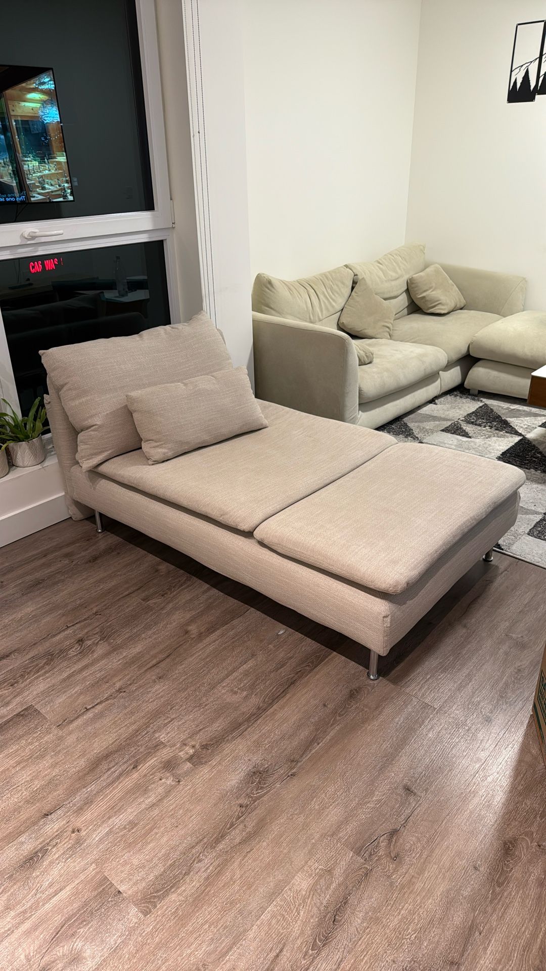 Beige IKEA Day Bed - Super Comfy