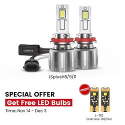Lasfit 130W H11 H8 H9 LS Plus Series | 13,000LM 6000K LED Bulbs