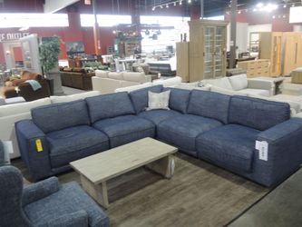 Kuka Voyager 5-Piece Sectional Sofa - Nomad Navy - Floor Sample Clearance