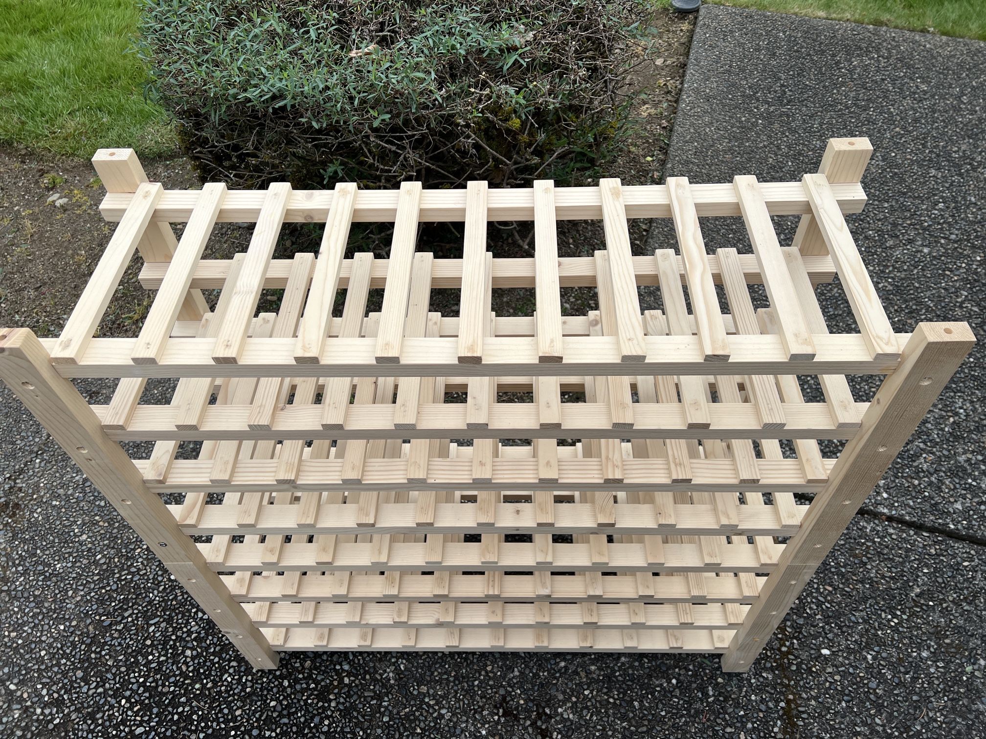 Wine Rack For 80 Bottles, Unfinished