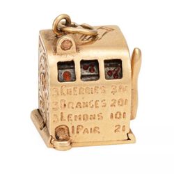 14k 8gram Slot Machine Charm