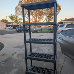 Plastic 5 Tier Storage Shelving