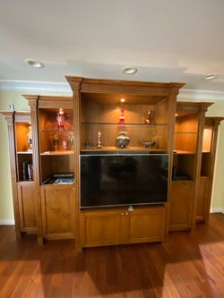 TV entertainment system Organizer with shelves