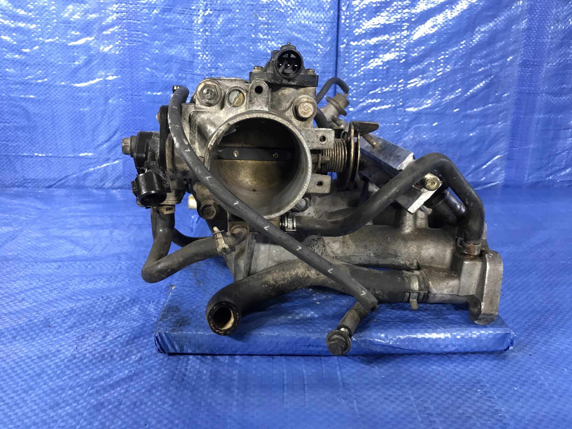 OEM 1992 1995 HONDA CIVIC EX D16Z6 D16 INTAKE MANIFOLD FUEL RAIL INJECTORS IACV THROTTLE BODY