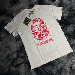 Pink Bape tee shirt
