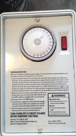 GE Time Switch ~ Timer