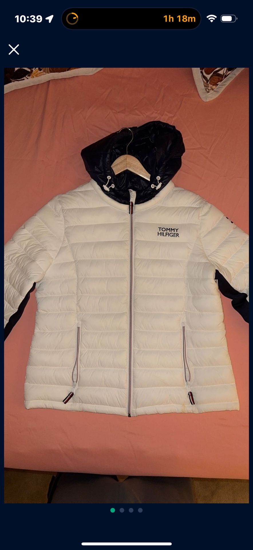 White Tommy Hilfiger Jacket For Women’s Size XL