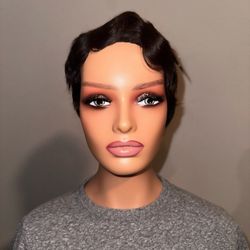 Finger Wave Pixie Wig 