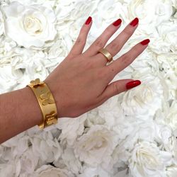 ✨SUSAN SHAW 14K GOLD PLATE HANNAH BUTTERFLY CUFF ✨