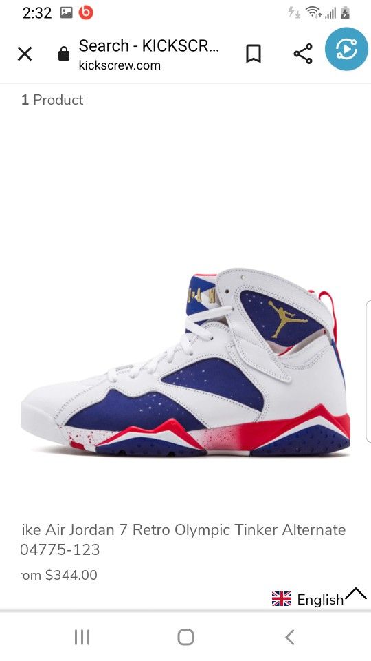 Jordan's Retro Olympic Tinker Alternate