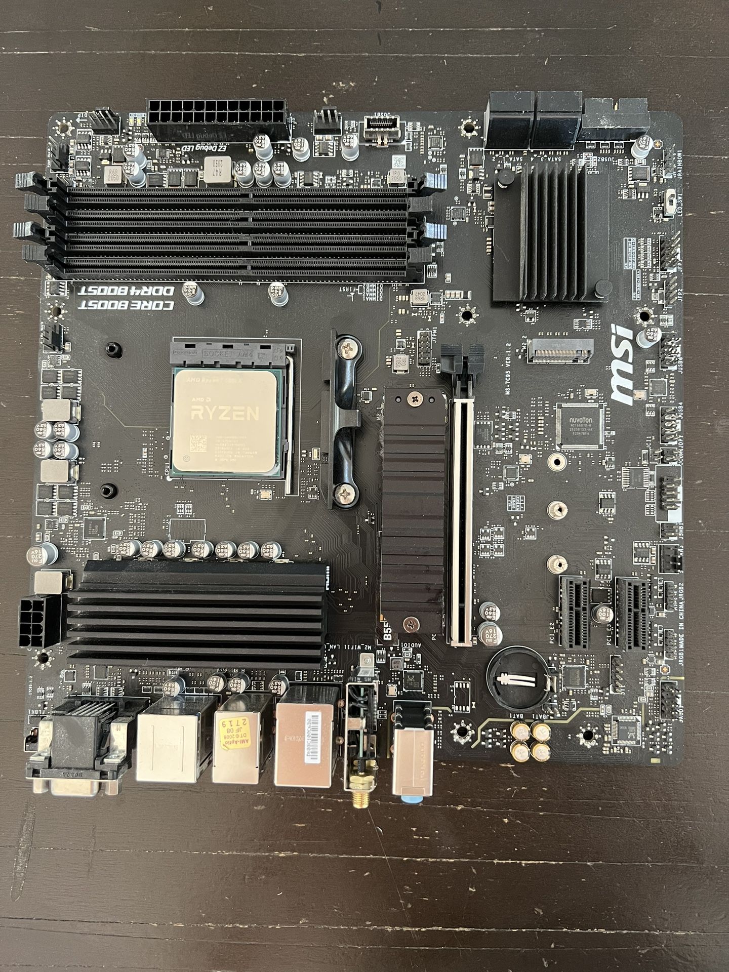 MSI B550M Pro-VDH WiFi + Ryzen 7 5800x