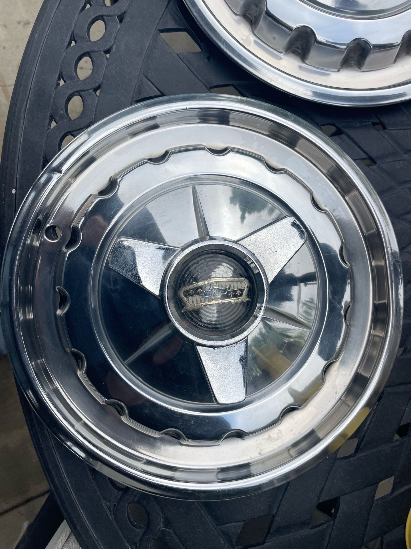 Bel air hubcaps