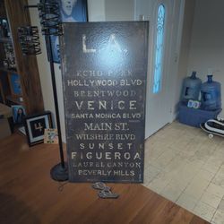 Large LA Canvas Decor.