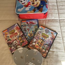 Paw Patrol Lunchbag and DVDs
