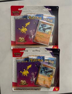 Pokemon 30th Celebration Tech Stickers