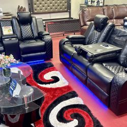 🔥Brand New Power Reclining Sofa Set 🔥Only $49 Today And Pay Later With Or Without Credit 🔥