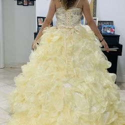 Yellow Quinceñera Dress 