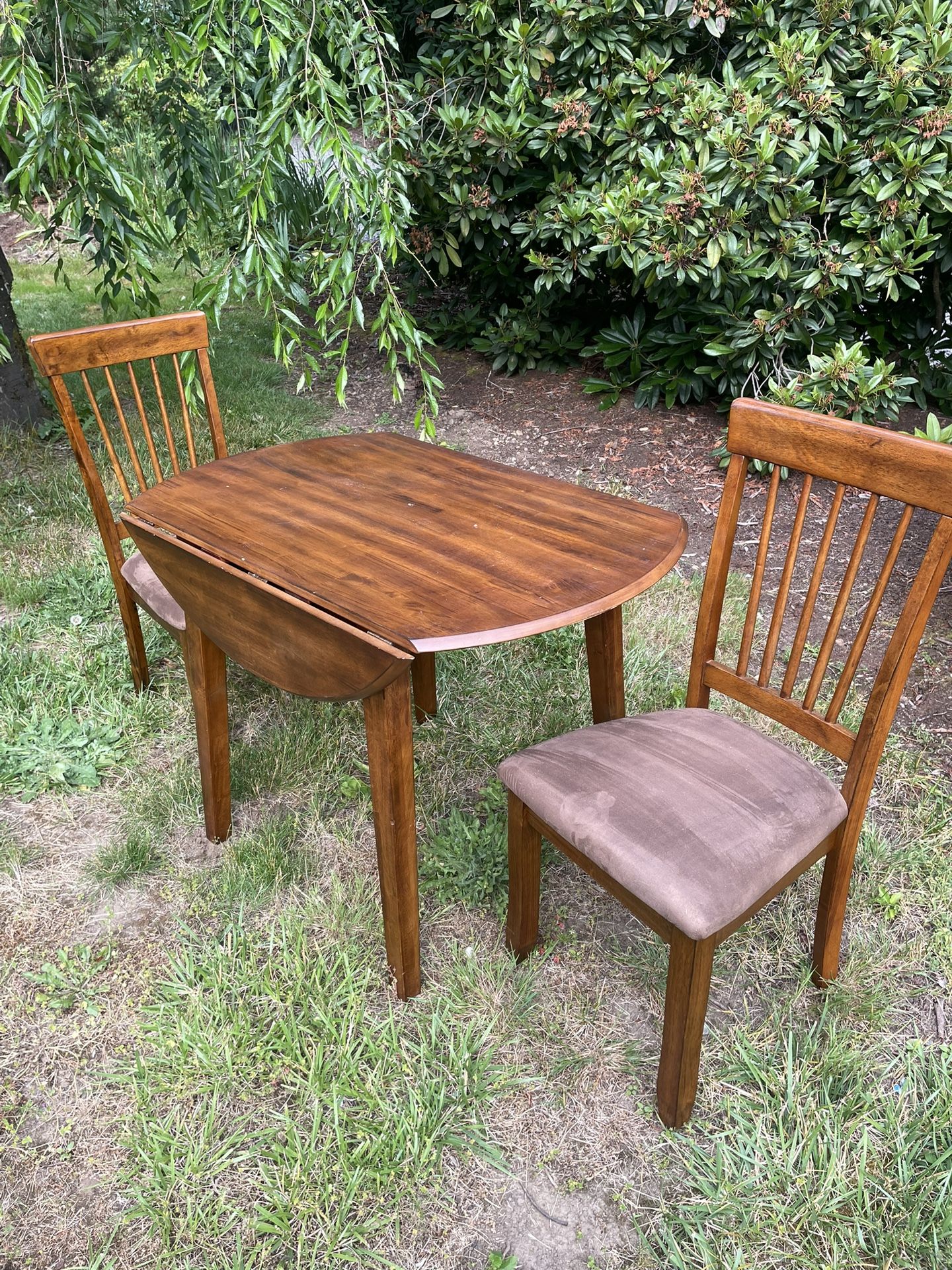 Drop Leaf Table w 2 Chairs
