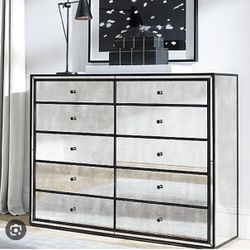 RH Strand Mirrored dresser 