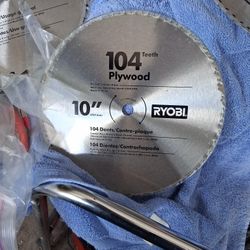 *NINE* GENUINE RYOBI 5/8 ARBOR 10" SAW BLADES VARIETY PACK