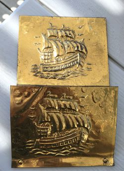 Brass letter holder vintage