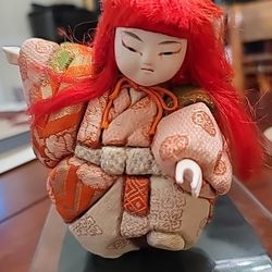 KABUKI RENJISHI Japanese Grain Doll VTG