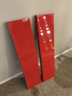 IKEA Red Shelves