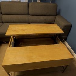 West Elm Pop-up Storage Coffee Table 